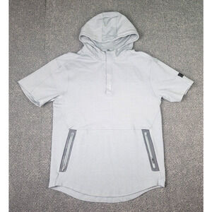 Rawlings Sweatshirt Men's Med Gold Collection 1/4 Zip Gray Hoodie Graphic